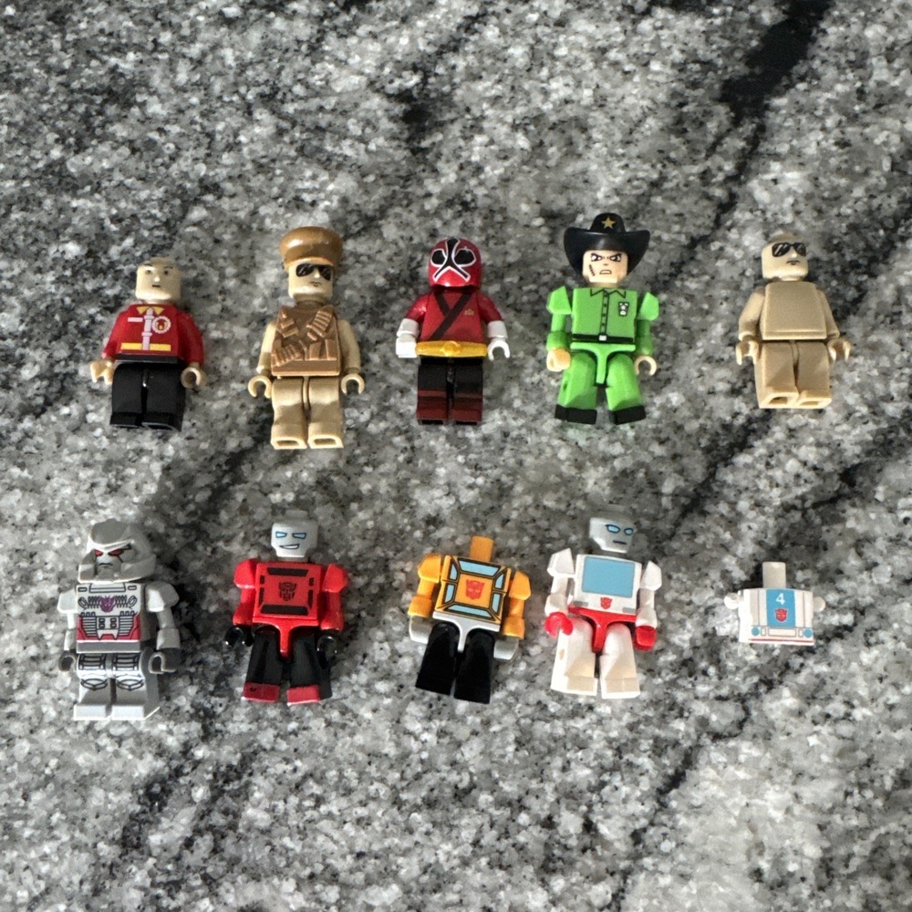 10 Lot Kre-O KREO Mini-Figures‎ Kreons Construction Bricks Transformers And Misc